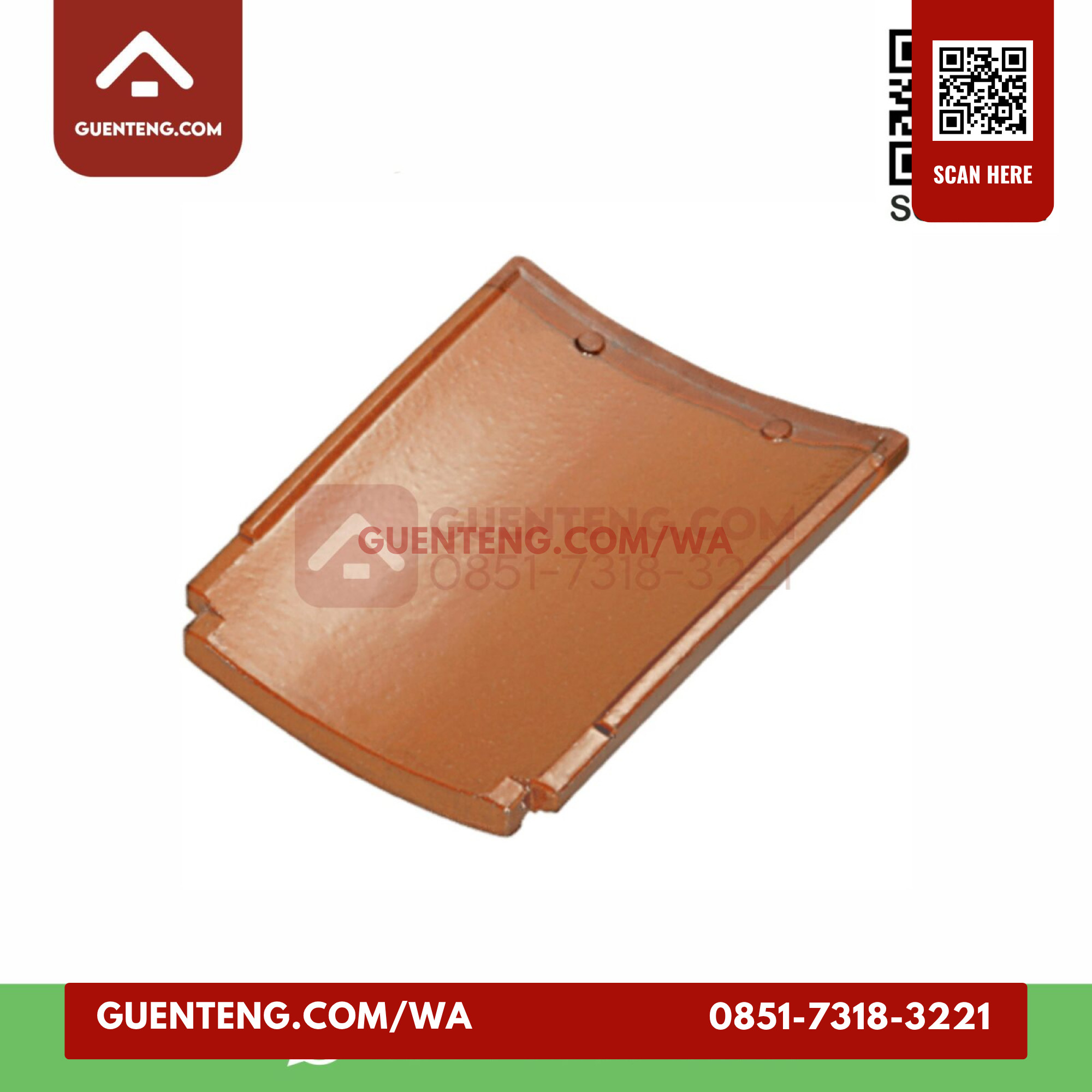 Genteng Setengah Espanica Ke 5 Genteng Setengah Unglazed Espanica Ke 5 Grade