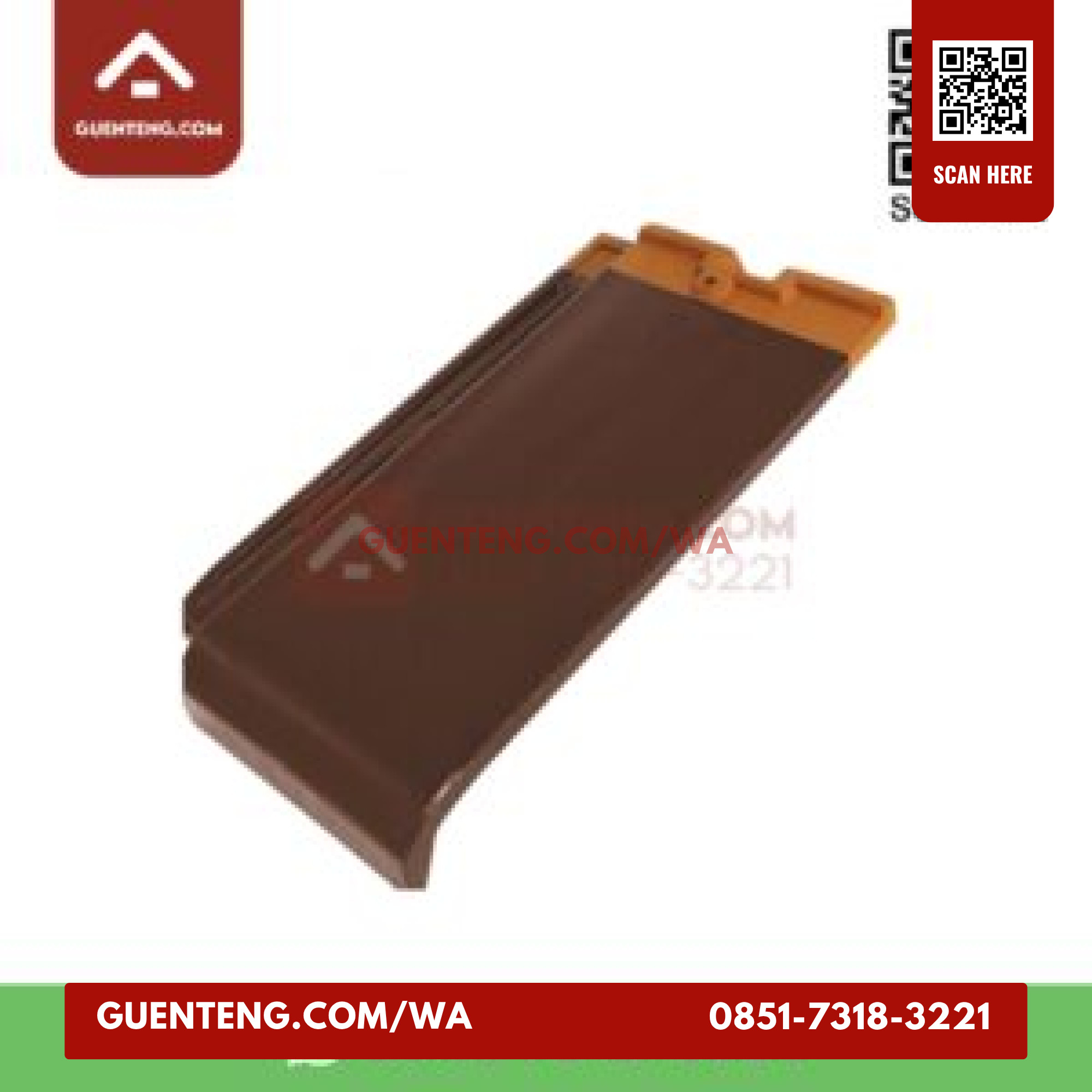 Genteng Setengah Kanmuri Full Flat Kff 5 Genteng Setengah Medi Brown Full Flat Kff 5 Grade