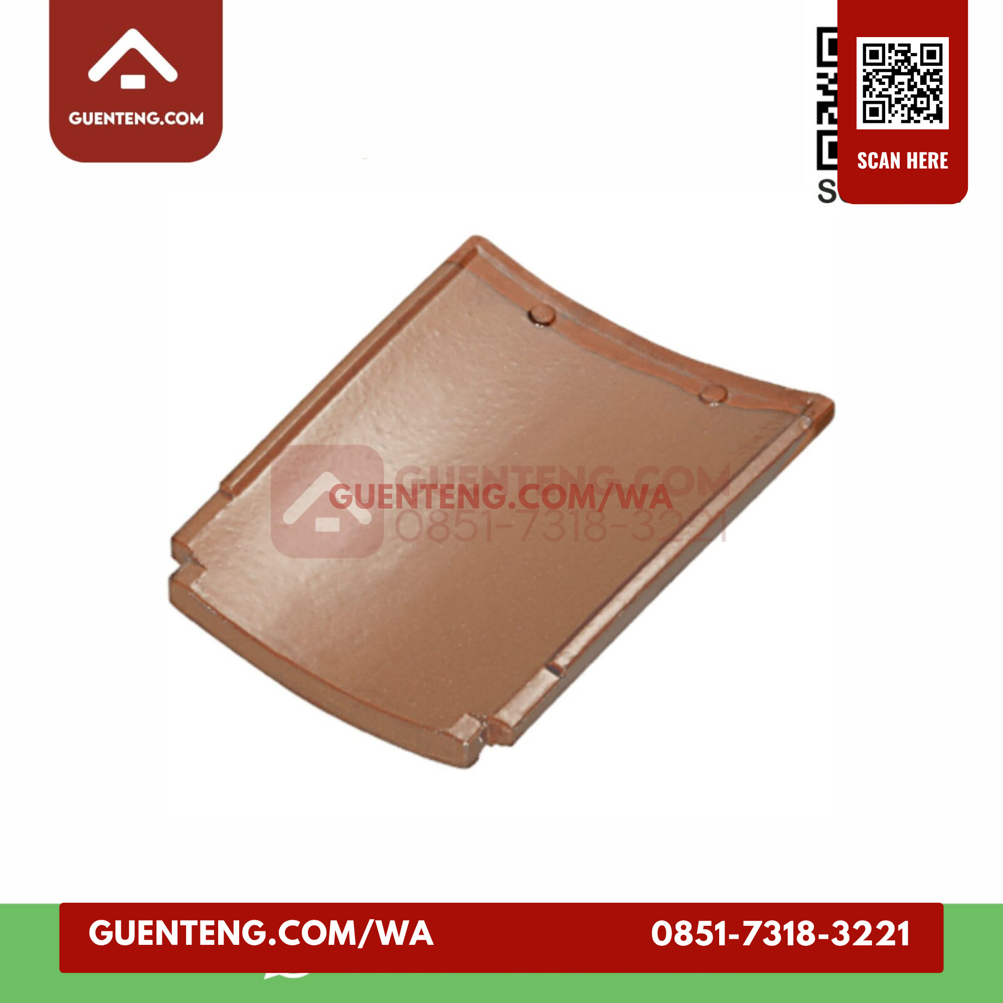 Genteng Setengah Milenio Km 5 Genteng Setengah Medi Brown Milenio Km 5 Grade