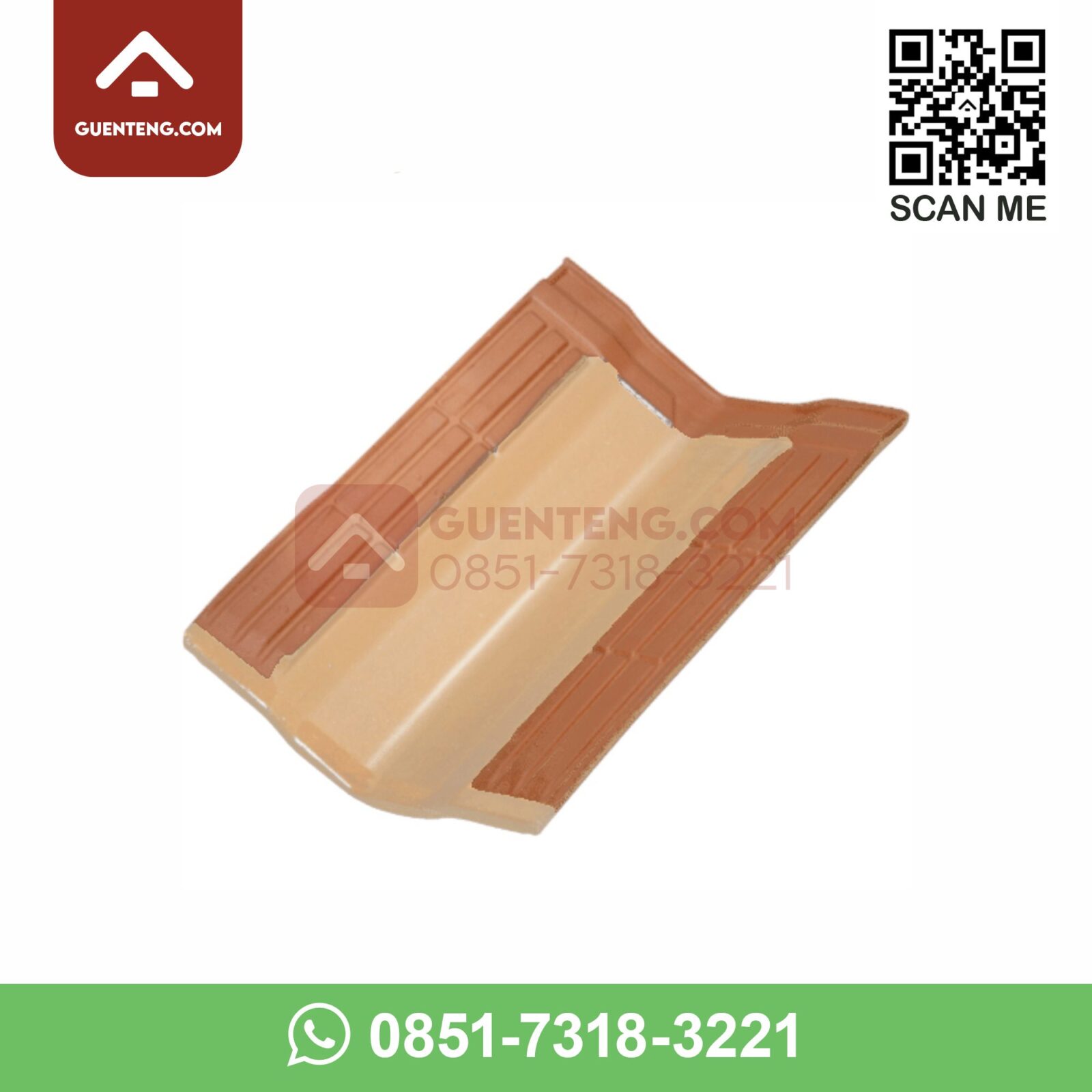 Genteng Talang-Valley Tile KE 12 Kanmuri Espanica Warna Medi Magnolia genteng talang valley tile ke 12 aksesoris genteng keramik kanmuri espanica warna medi magnolia 1