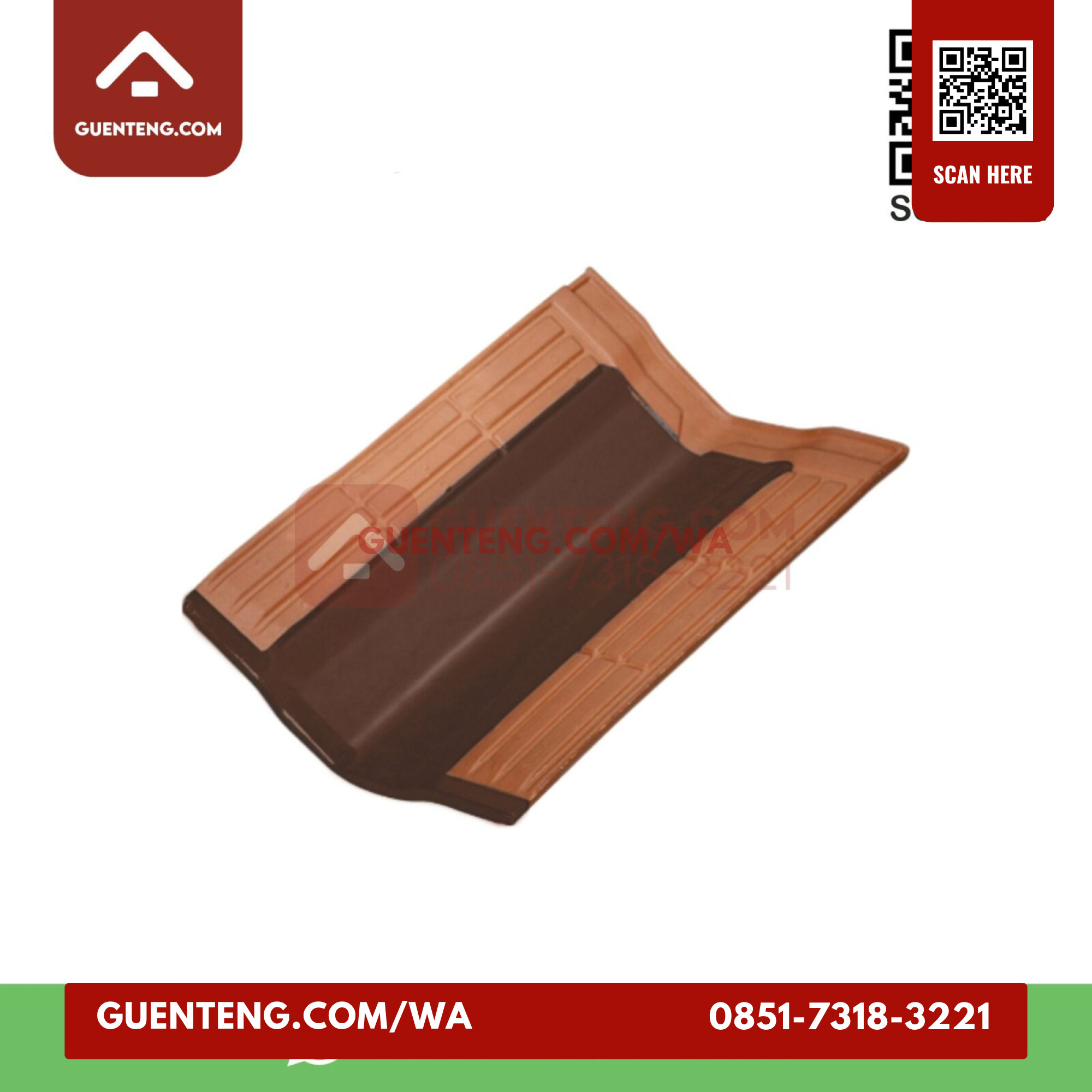 Genteng Talangvalley Tile Kanmuri Full Flat Kff 12 Genteng Talangvalley Tile Medi Brown Full Flat Kff