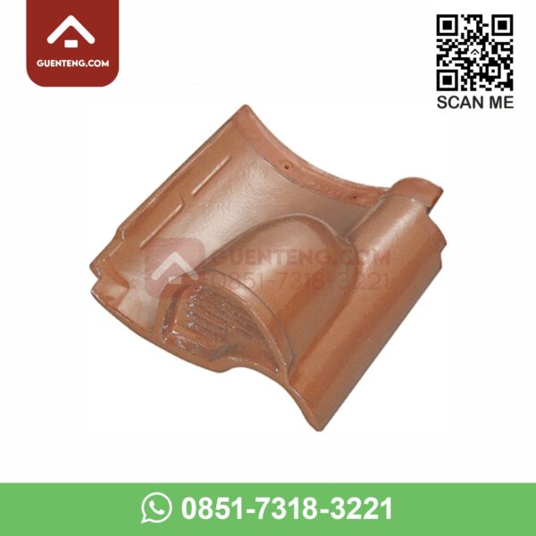 genteng ventilasi ke 14 aksesoris genteng keramik kanmuri espanica warna medi brown coklat cokelat