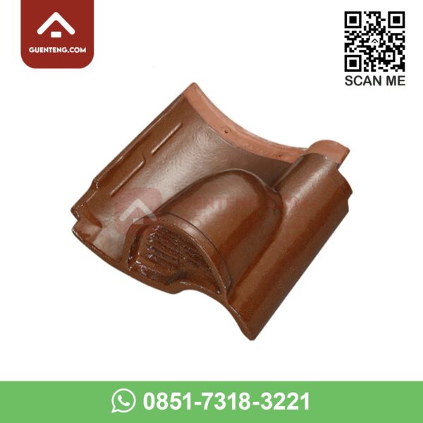 genteng ventilasi ke 14 aksesoris genteng keramik kanmuri espanica warna natural coklat cokelat