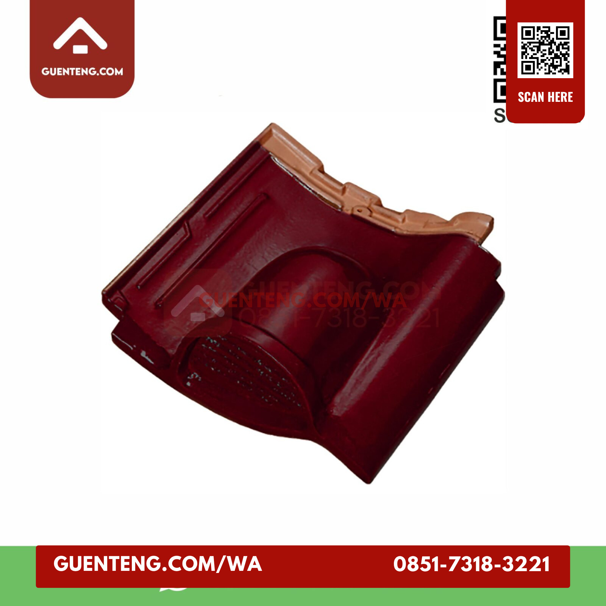 Genteng Ventilasi Milenio Km 14 Genteng Ventilasi Maroon Milenio Km 14 Grade