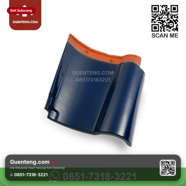 Genteng Keramik Kanmuri - Espanica Genteng Utama Kanmuri Espanica Grade 2 Admiral Blue