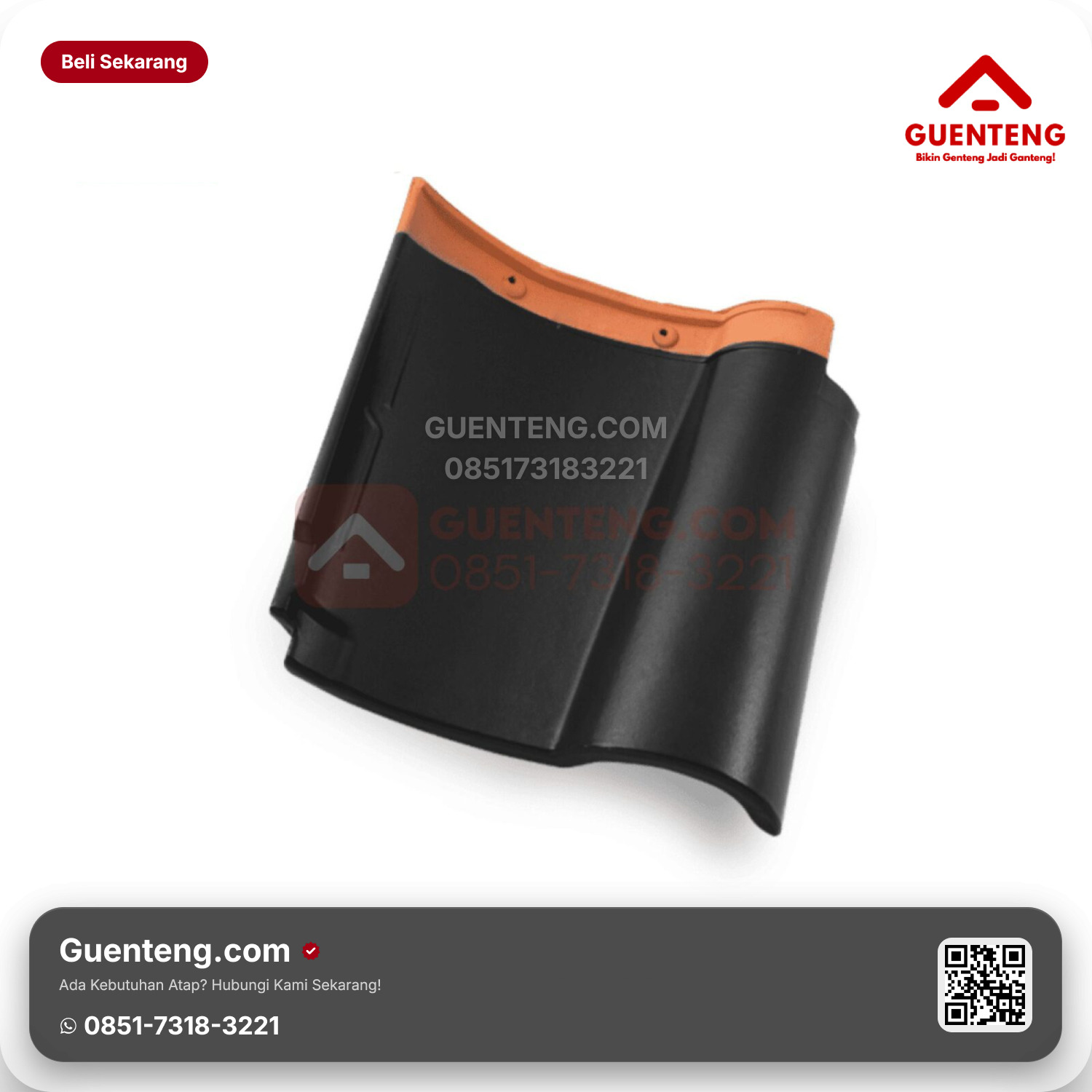 Genteng Keramik Kanmuri Espanica Utama Diamond Black Grade 3