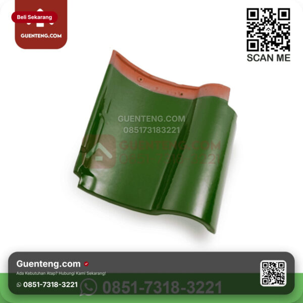 Genteng Keramik Kanmuri - Espanica Genteng Utama Kanmuri Espanica Grade 1 Green