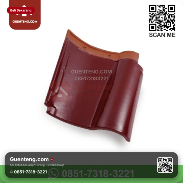 Genteng Keramik Kanmuri - Espanica Genteng Utama Kanmuri Espanica Grade 2 Maroon