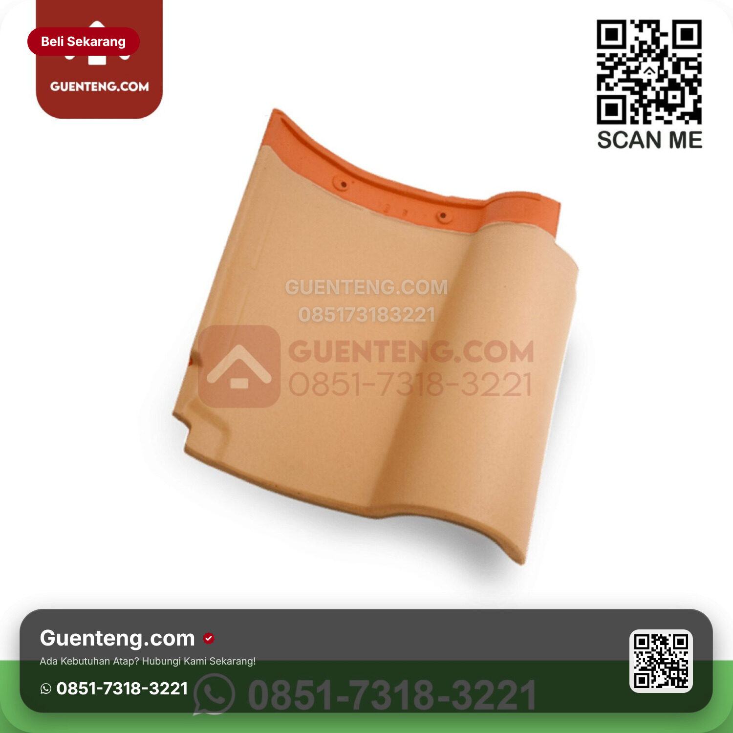 Genteng Keramik Kanmuri – Espanica Genteng Utama Kanmuri Espanica Grade 2 Medi Magnolia