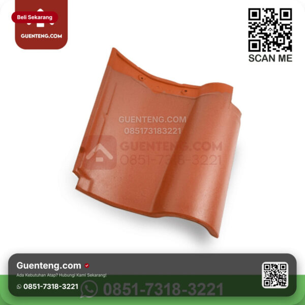 Genteng Keramik Kanmuri - Espanica Genteng Utama Kanmuri Espanica Grade 2 Medi Orange