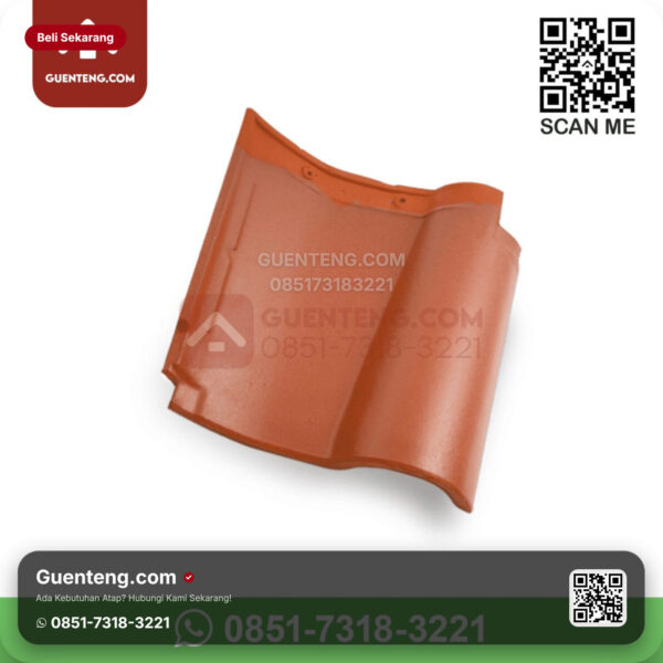 Genteng Keramik Kanmuri - Espanica Genteng Utama Kanmuri Espanica Grade 2 Medi Red