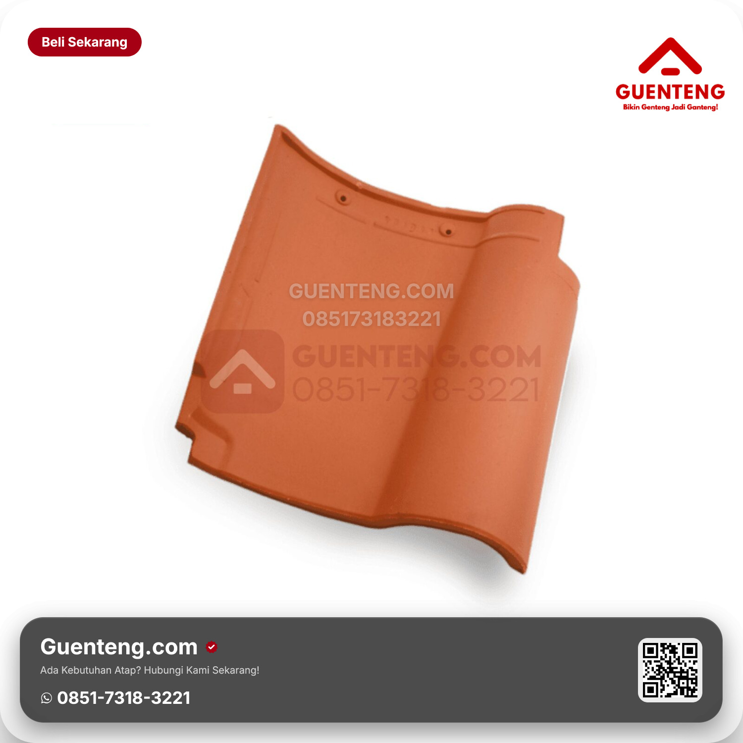 Genteng Keramik Kanmuri Espanica Utama Unglazed Grade 3