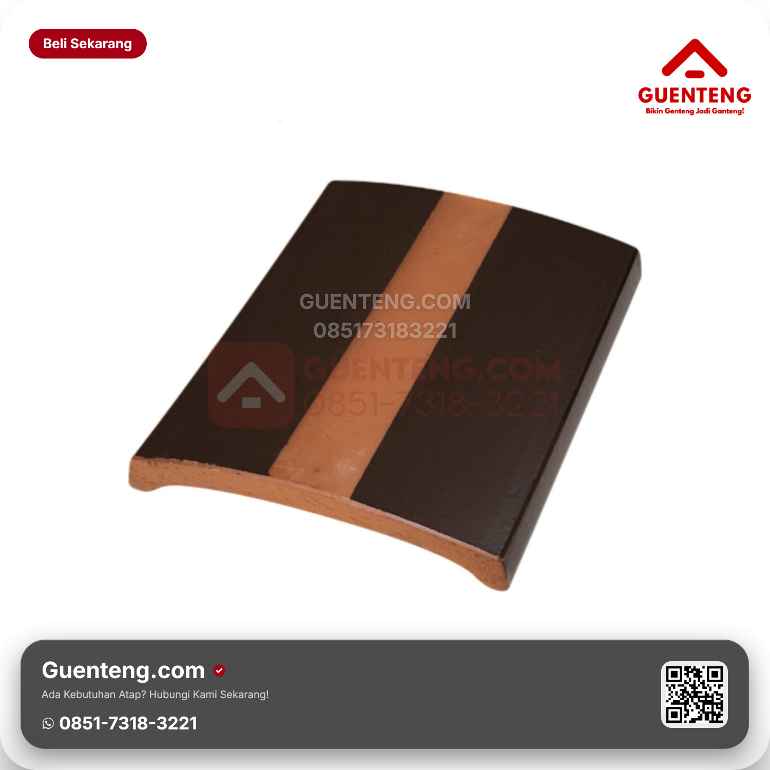 Genteng Keramik Lapping Tile Kanmuri Espanica Aksesoris Brown Grade 2