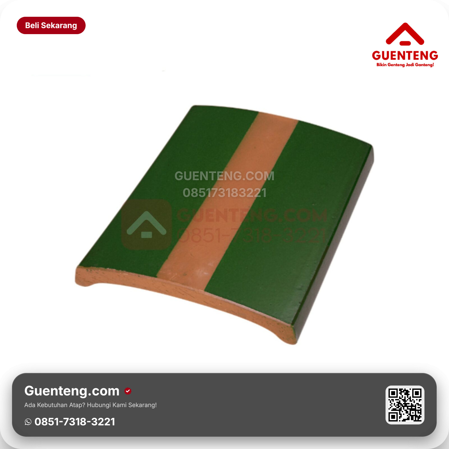 Genteng Keramik Lapping Tile Kanmuri Espanica Aksesoris Green Grade 2
