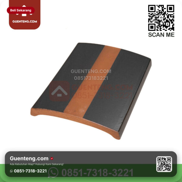 Keramik Kanmuri Kanmuri Espanica Genteng Lapping Tile Kanmuri Espanica Medi Grey Grade 1 Pcs