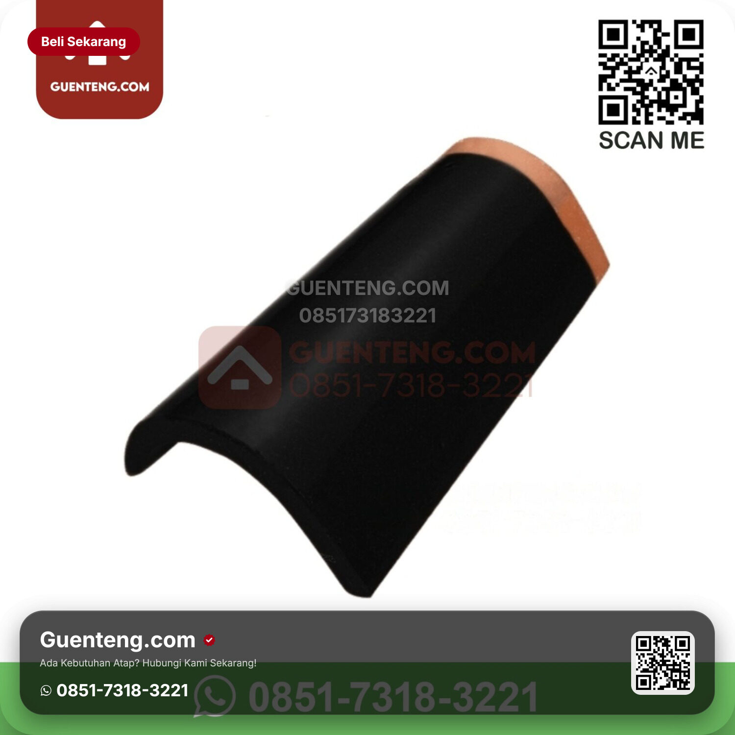 Genteng Keramik Kanmuri – Espanica Aksesoris Genteng Lisplang Kanan Kanmuri Espanica Grade 1 Diamond Black