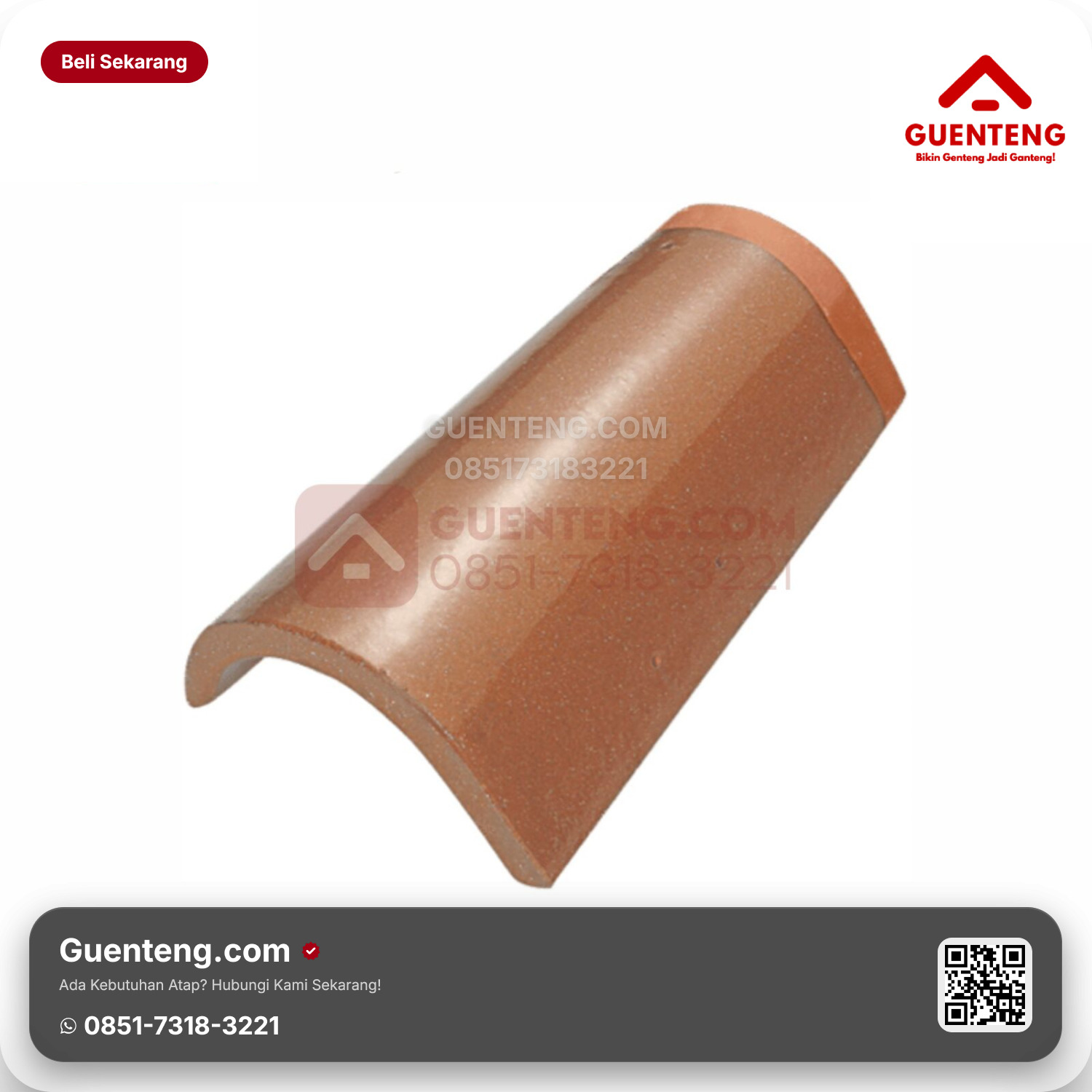 Genteng Keramik Lisplang Kanan Kanmuri Espanica Aksesoris Medi Brown Grade 2