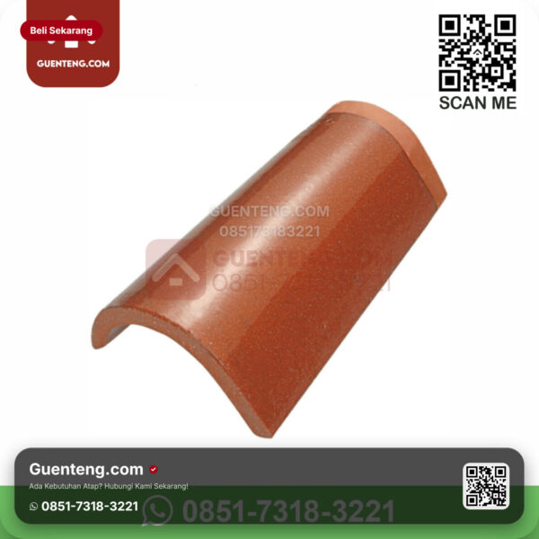 Genteng Keramik Kanmuri - Espanica Aksesoris Genteng Lisplang Kanan Kanmuri Espanica Grade 1 Medi Red