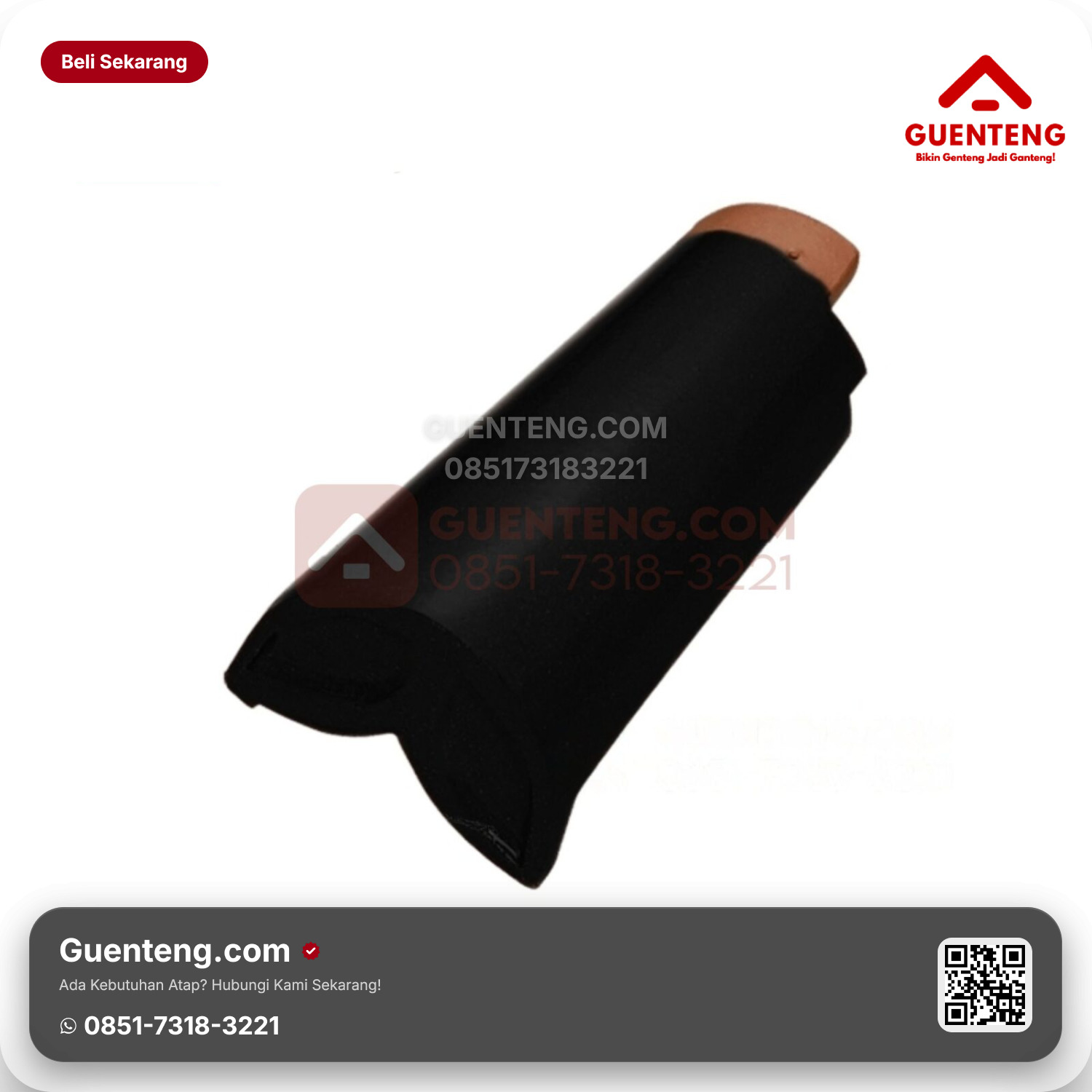 Genteng Keramik Lisplang Kiri Hiasan Akhir Kanmuri Espanica Aksesoris Diamond Black Grade 1