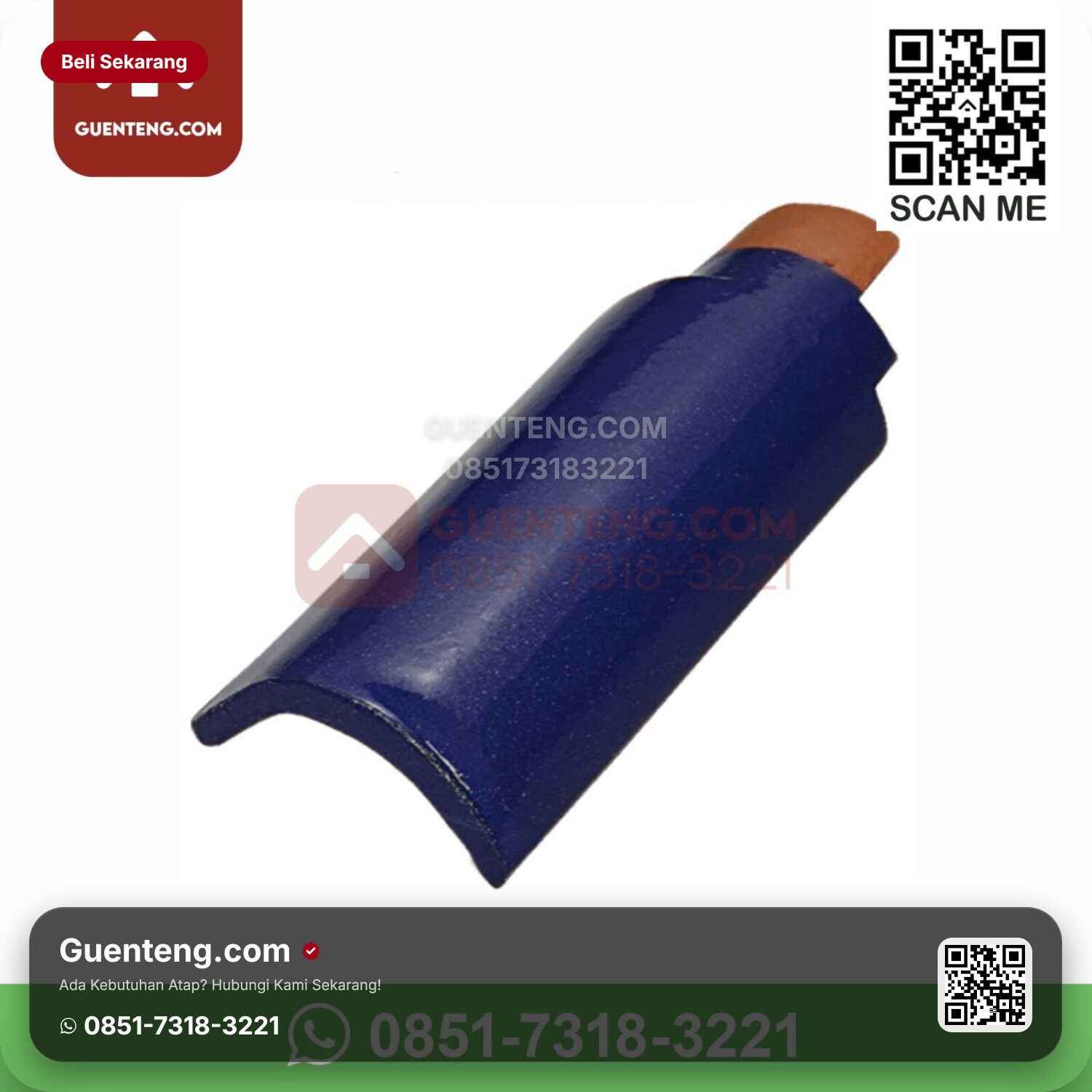 Genteng Keramik Kanmuri – Espanica Aksesoris Genteng Lisplang Kiri Kanmuri Espanica Grade 1 Admiral Blue