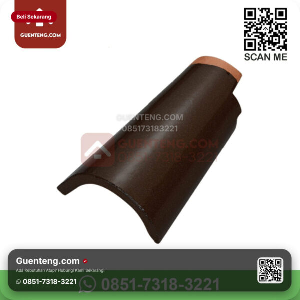 Genteng Keramik Kanmuri - Espanica Aksesoris Genteng Lisplang Kiri Kanmuri Espanica Grade 1 Brown