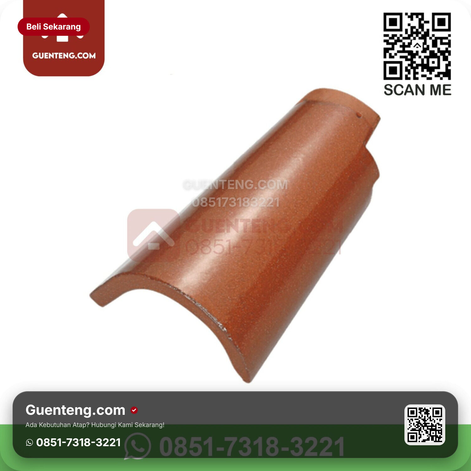 Genteng Keramik Kanmuri – Espanica Aksesoris Genteng Lisplang Kiri Kanmuri Espanica Grade 1 Medi Orange