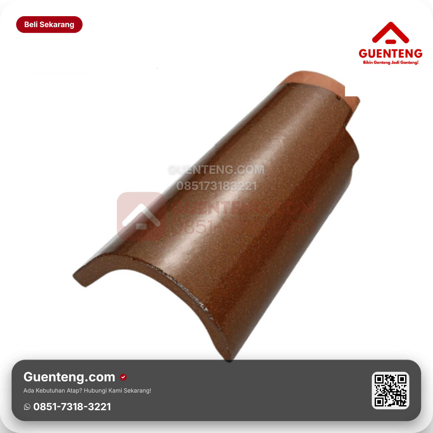 Genteng Keramik Lisplang Kiri Kanmuri Espanica Aksesoris Natural Grade 2