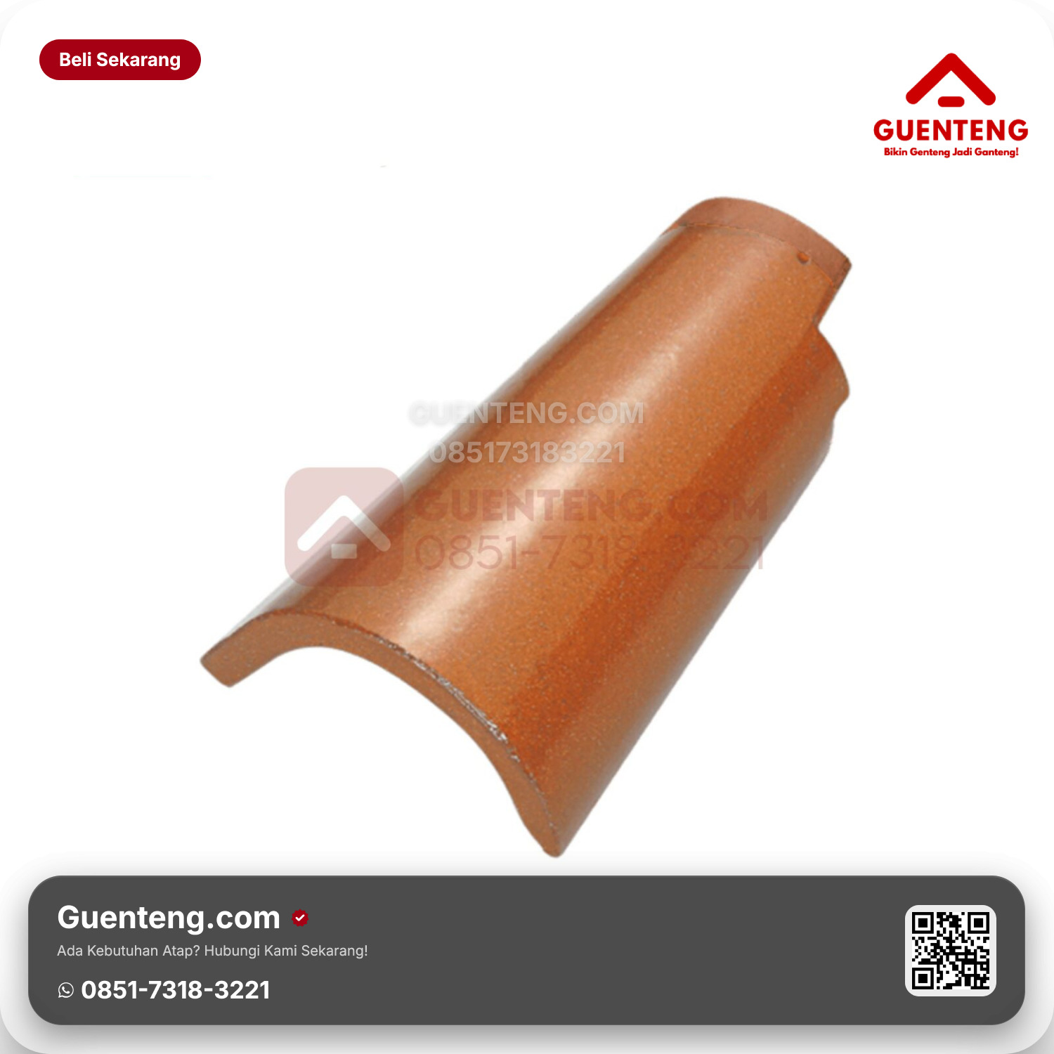 Genteng Keramik Lisplang Kiri Kanmuri Espanica Aksesoris Unglazed Grade 2