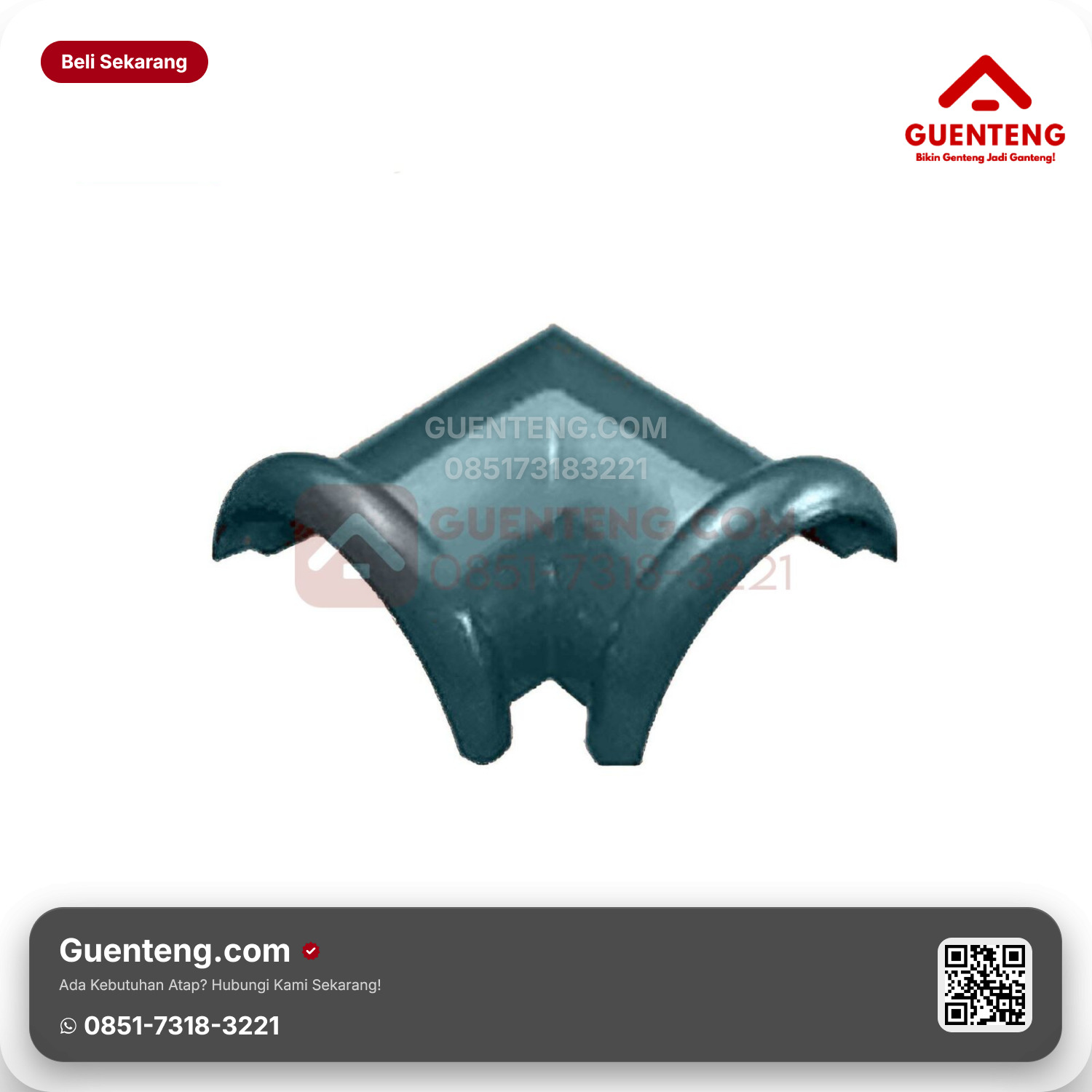 Genteng Keramik Nok 2 Arah Kanmuri Espanica Aksesoris Tosca Grade 1