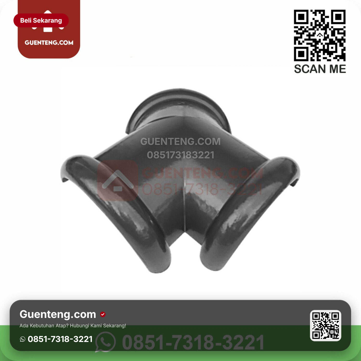 Genteng Keramik Kanmuri – Espanica Aksesoris Genteng Nok 3 Arah Kanmuri Espanica Grade 1 Medi Grey