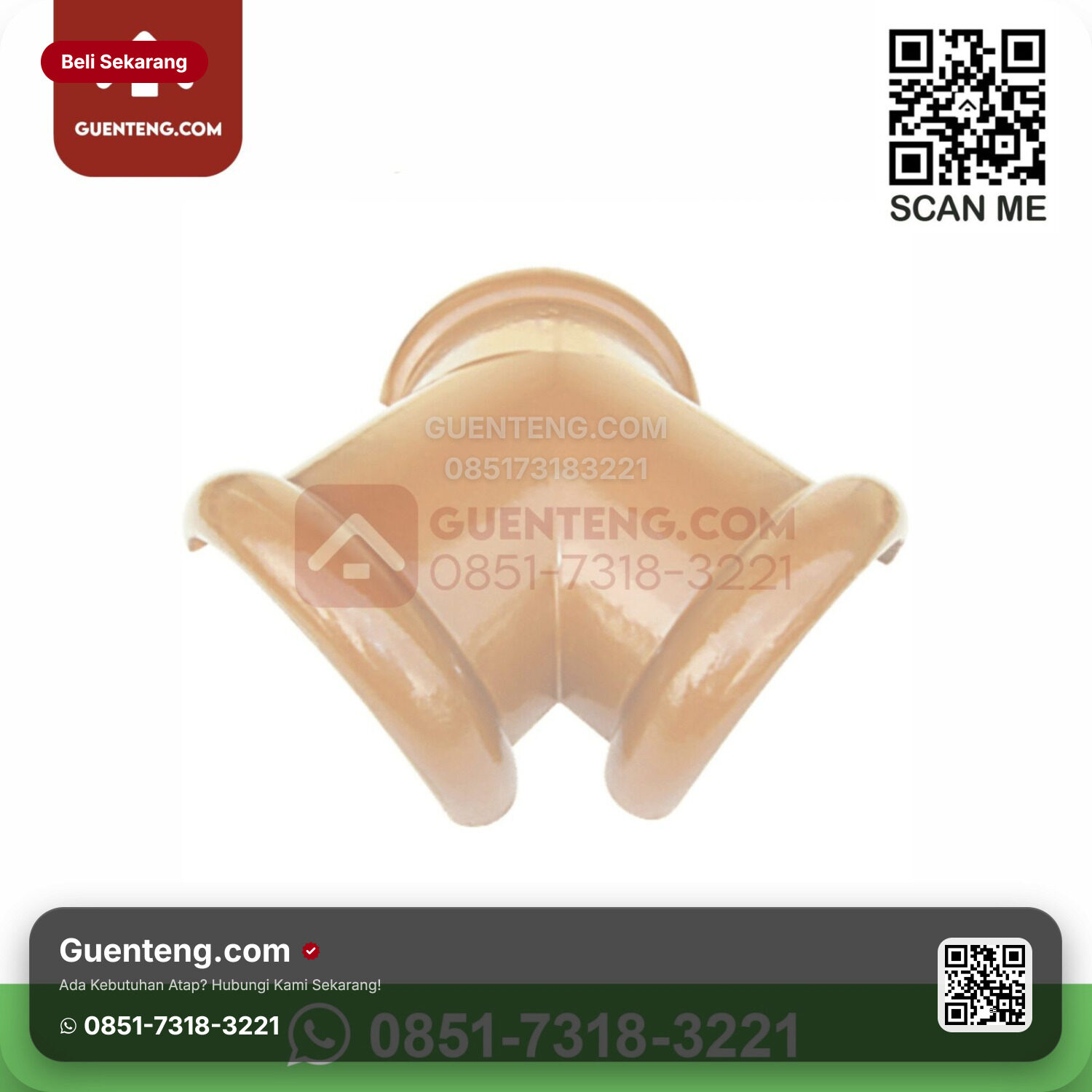 Genteng Keramik Kanmuri – Espanica Aksesoris Genteng Nok 3 Arah Kanmuri Espanica Grade 1 Medi Magnolia