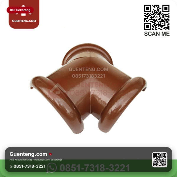 Keramik Kanmuri Kanmuri Espanica Genteng Nok 3 Arah Kanmuri Espanica Natural Grade 1 Pcs