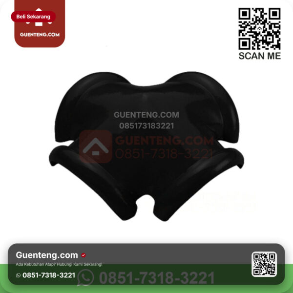 Keramik Kanmuri Kanmuri Espanica Genteng Nok 4 Arah Jurai Kanmuri Espanica Diamond Black Grade 1 Pcs