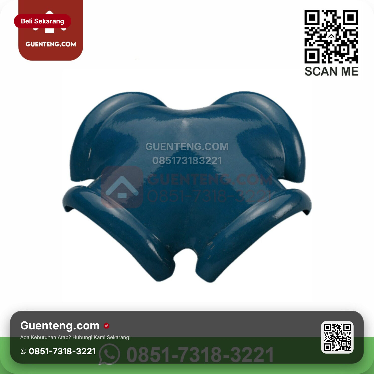 Keramik Kanmuri Kanmuri Espanica Genteng Nok 4 Arah Jurai Kanmuri Espanica Tosca Grade 1 Pcs