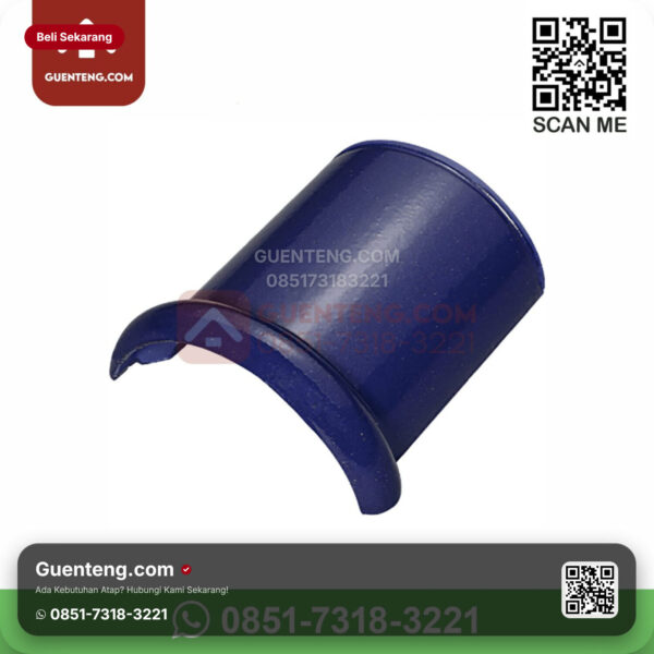 Genteng Keramik Kanmuri - Espanica Aksesoris Genteng Nok Atas Kanmuri Espanica Grade 1 Admiral Blue