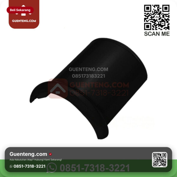 Genteng Keramik Kanmuri - Espanica Aksesoris Genteng Nok Atas Kanmuri Espanica Grade 1 Diamond Black