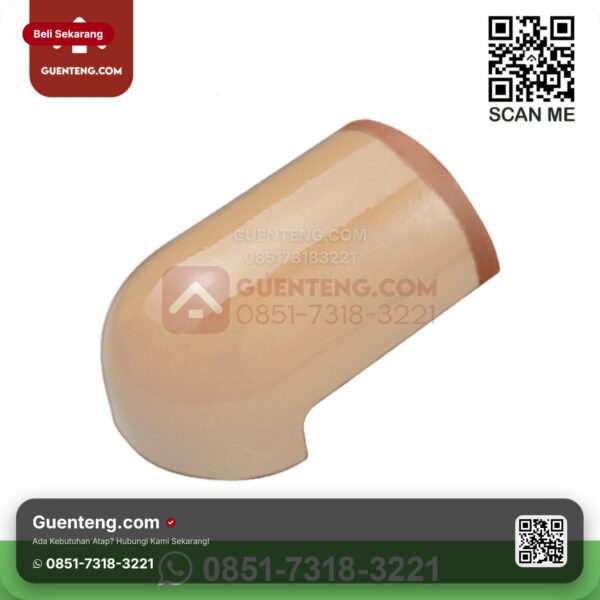 Genteng Keramik Kanmuri - Espanica Aksesoris Genteng Nok Ujung Jurai Kanmuri Espanica Grade 1 Medi Magnolia