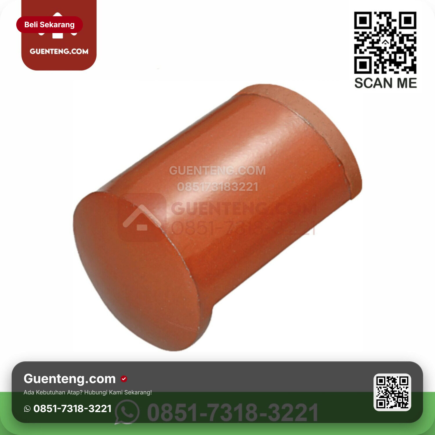 Genteng Keramik Kanmuri – Espanica Aksesoris Genteng Nok Ujung Nok Kiri Kanmuri Espanica Grade 1 Medi Red