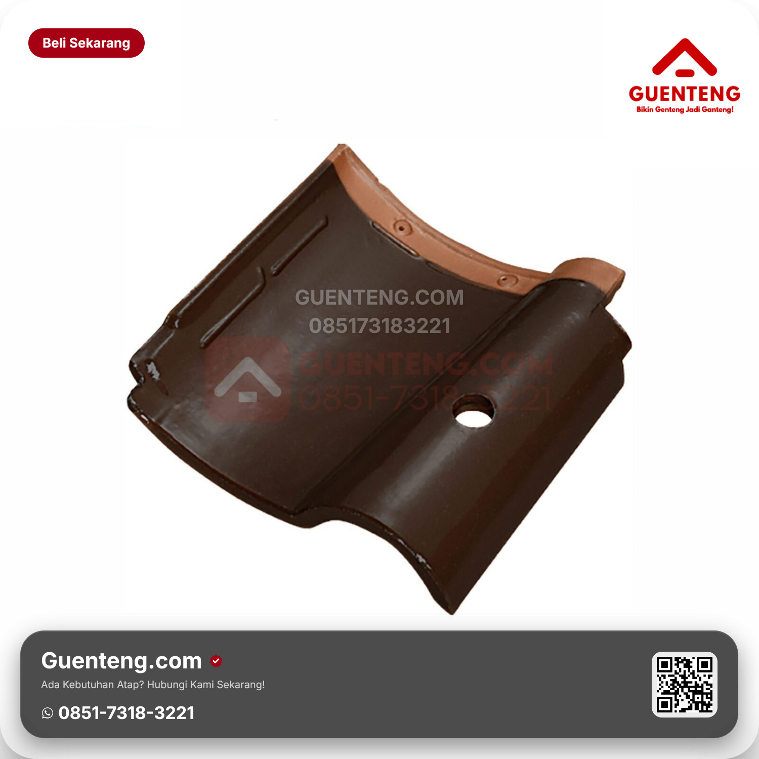 Genteng Keramik Pemanas Air Kanmuri Espanica Aksesoris Brown Grade 2