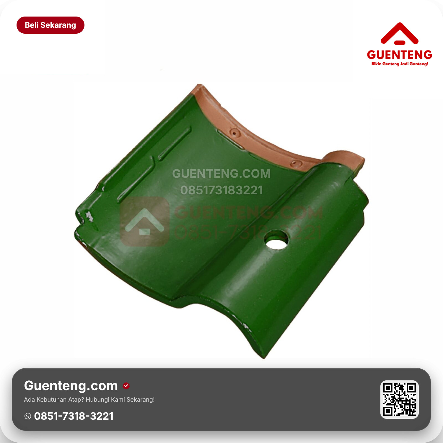 Genteng Keramik Pemanas Air Kanmuri Espanica Aksesoris Green Grade 1