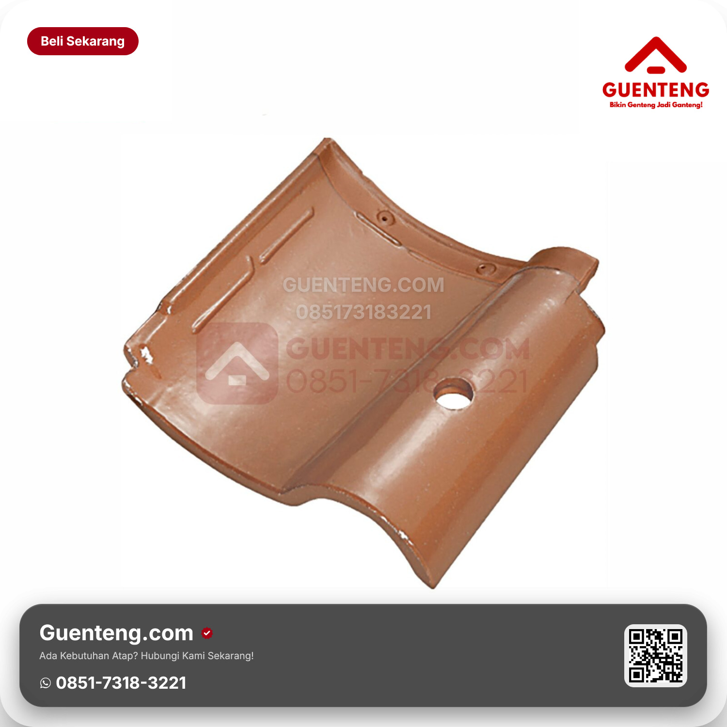 Genteng Keramik Pemanas Air Kanmuri Espanica Aksesoris Medi Brown Grade 1
