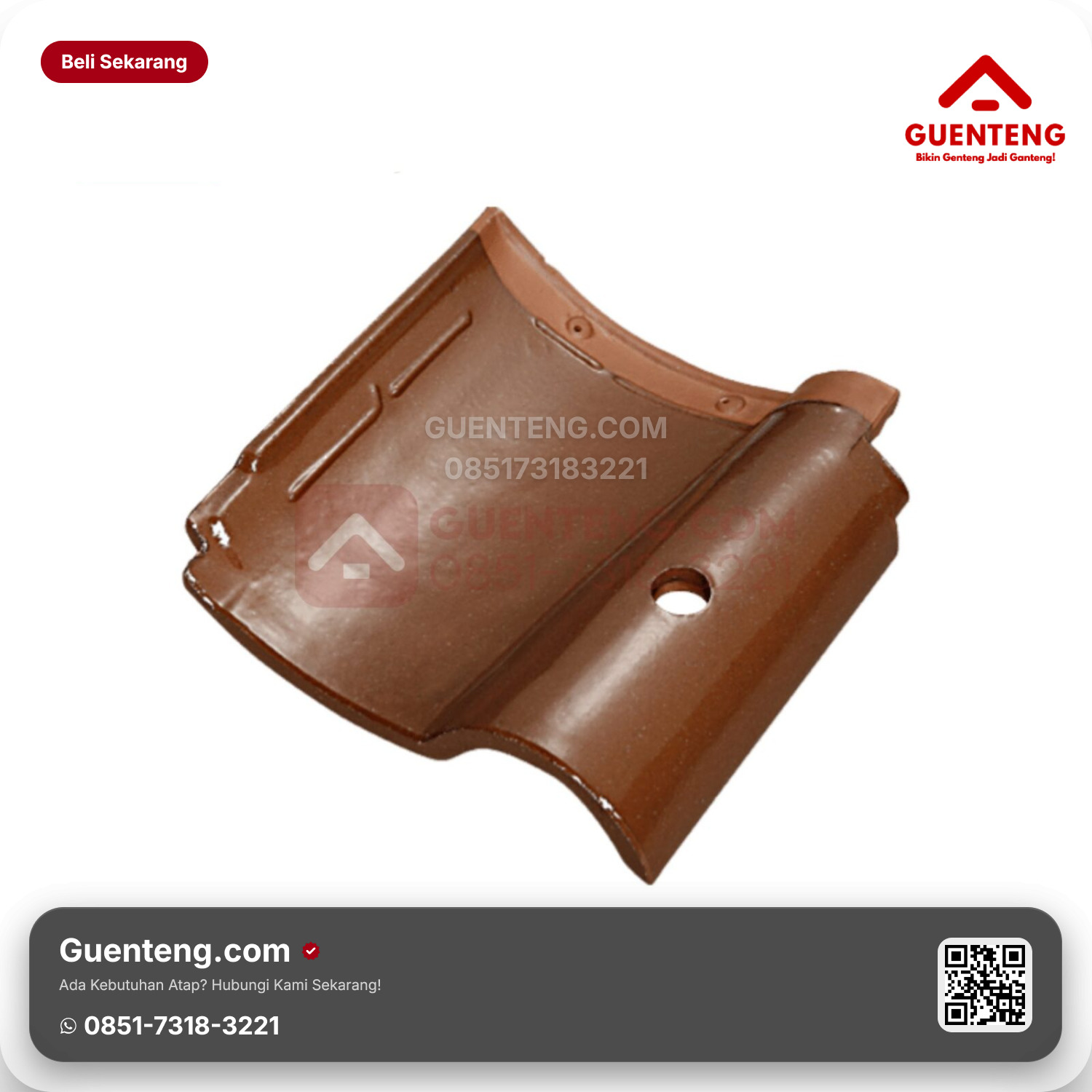 Genteng Keramik Pemanas Air Kanmuri Espanica Aksesoris Natural Grade 2