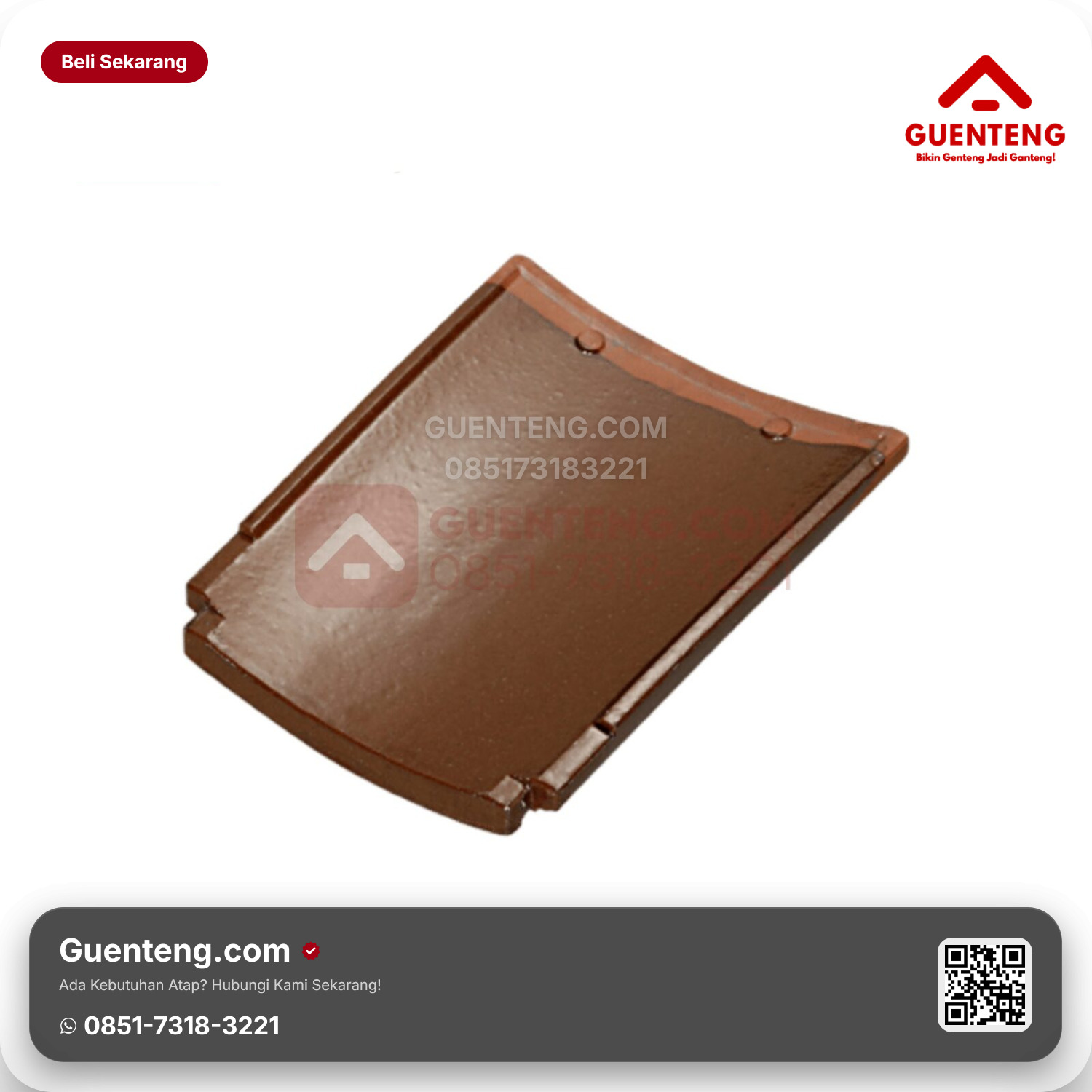 Genteng Keramik Setengah Kanmuri Espanica Aksesoris Natural Grade 1