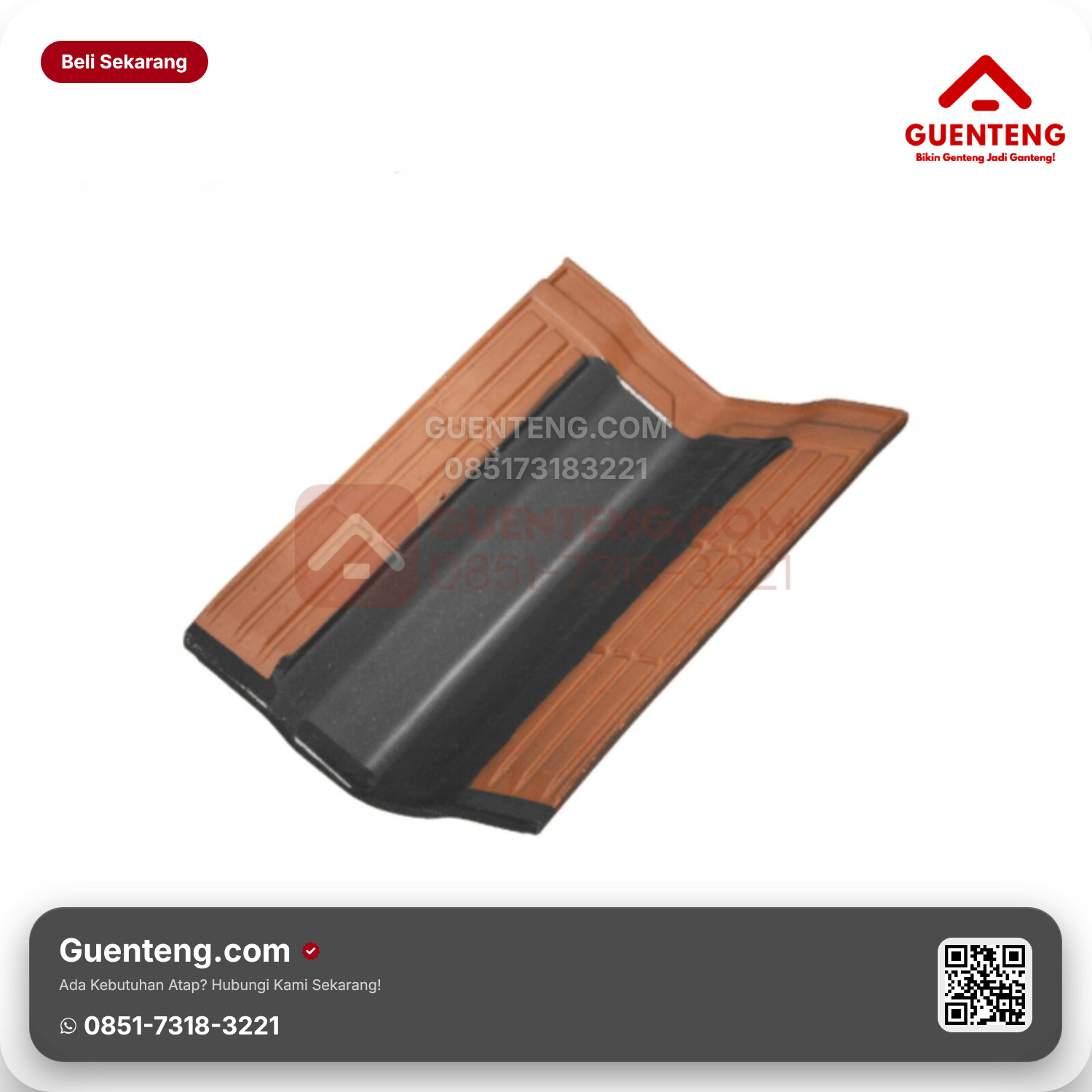 Genteng Keramik Talang/Valley Tile Kanmuri Espanica Aksesoris Medi Grey Grade 2