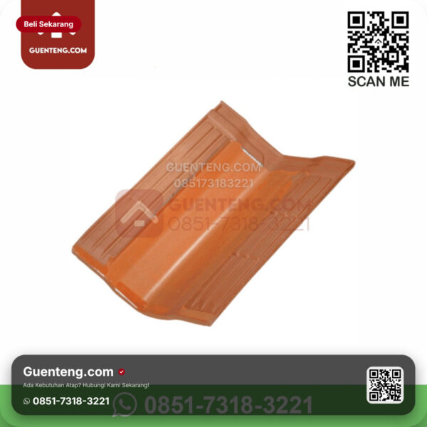 Keramik Kanmuri Kanmuri Espanica Genteng Talang Valley Tile Kanmuri Espanica Unglazed Grade 1 Pcs