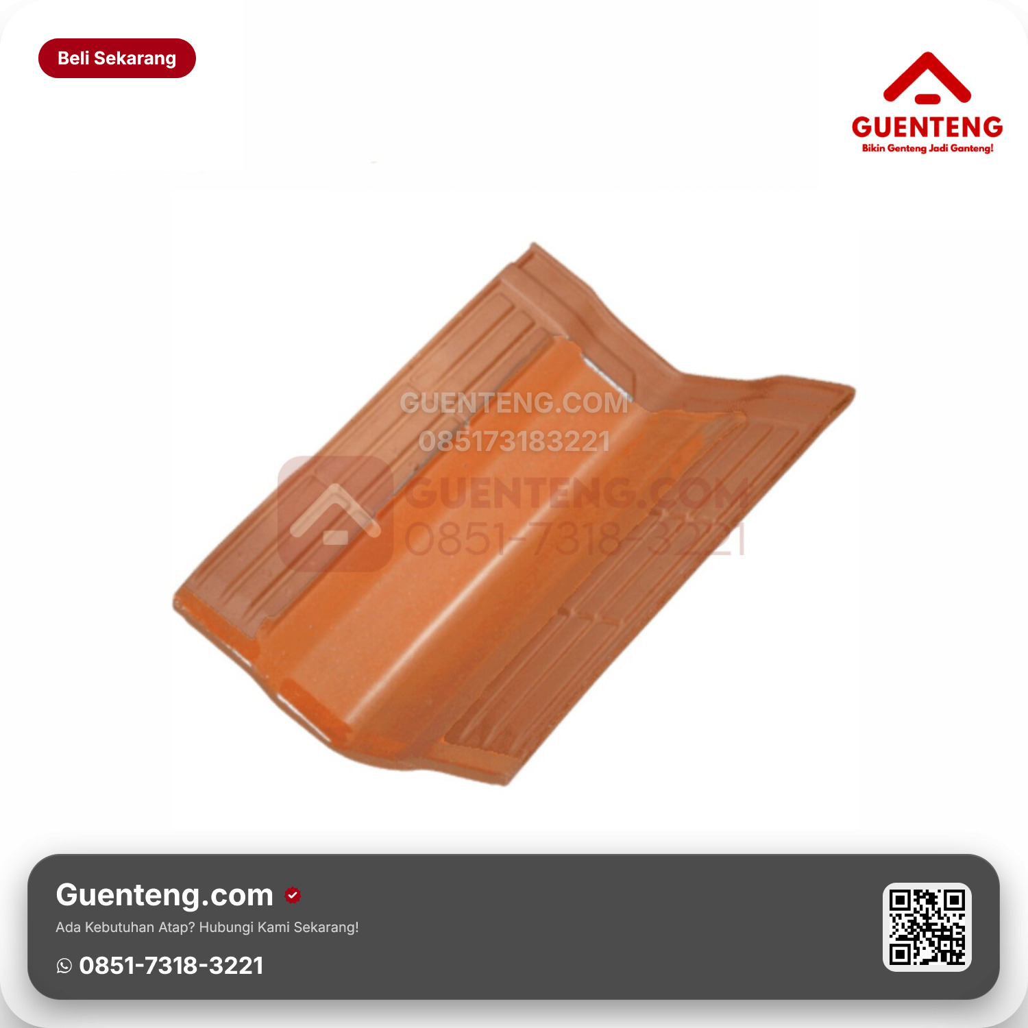 Genteng Keramik Talang/Valley Tile Kanmuri Espanica Aksesoris Unglazed Grade 2