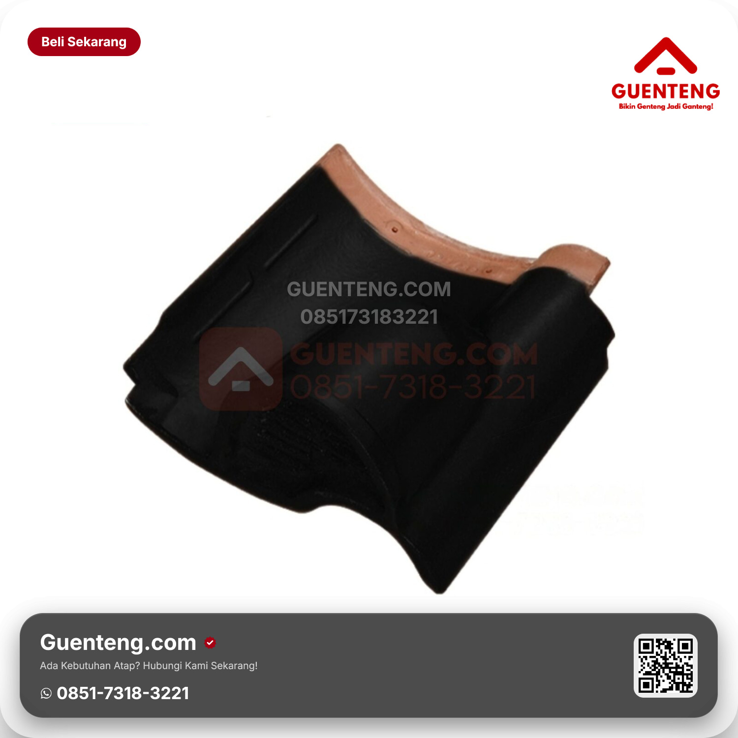 Genteng Keramik Ventilasi Kanmuri Espanica Aksesoris Diamond Black Grade 1