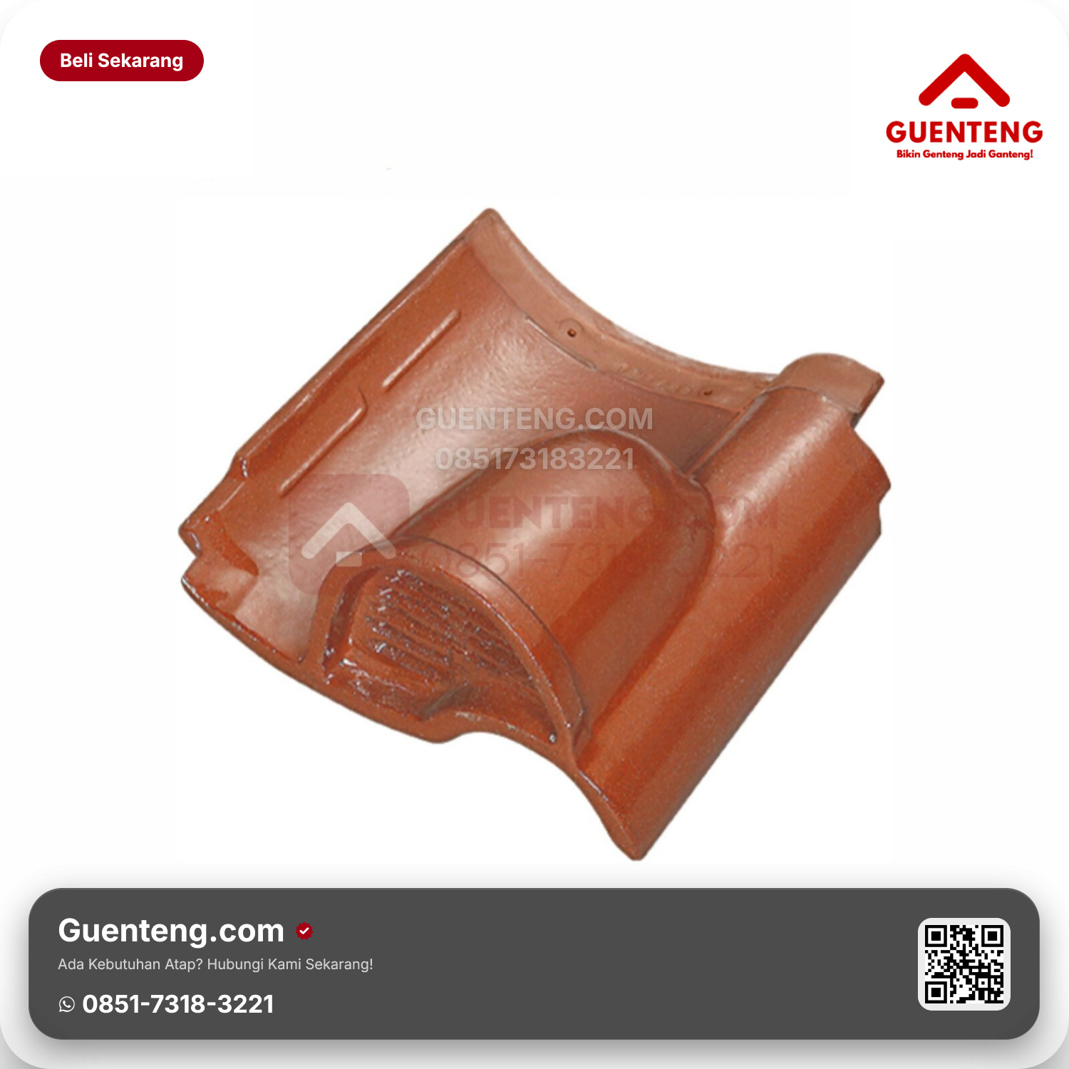 Genteng Keramik Ventilasi Kanmuri Espanica Aksesoris Medi Red Grade 1