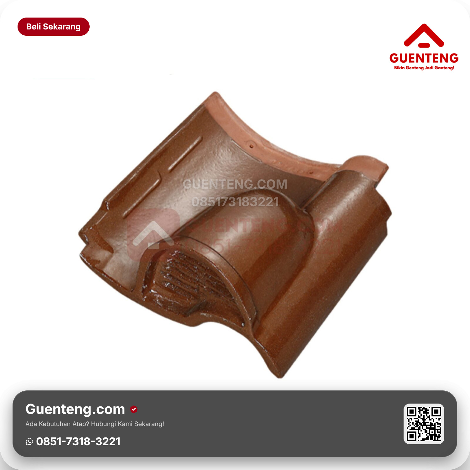 Genteng Keramik Ventilasi Kanmuri Espanica Aksesoris Natural Grade 1