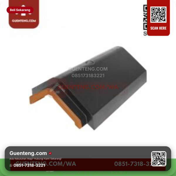 Keramik Kanmuri Kanmuri Full Flat Genteng Nok 4 Arah Penangkal Petir Kanmuri Full Flat Grade 1 Medi Grey Pcs